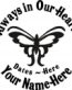 Always in Our Hearts Butterfly Sticker