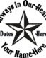 Always in Our Hearts Star Sticker