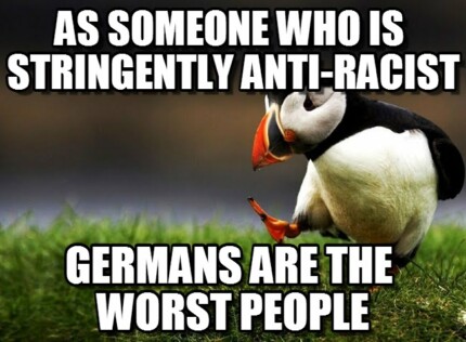 anti racism german bird sticker