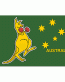 AUSTRALIA BOXING kangaroo-flag-STICKER