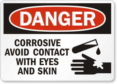 Avoid Eyes Contact Danger Sign