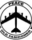 B52 Peace Sign The Old Fashioned Way Decal