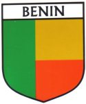 Benin Flag Crest Decal Sticker