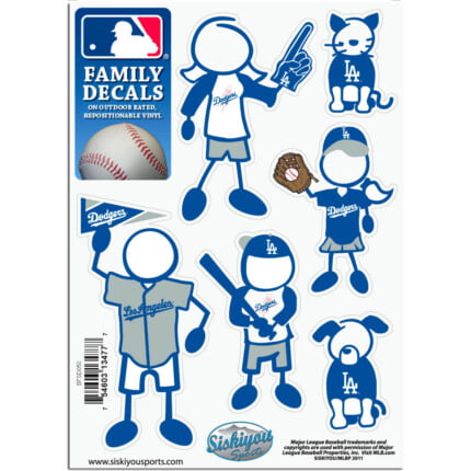 Dodgers Stick Family Decal Pack