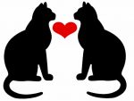 Cats In Love Color Decal 2