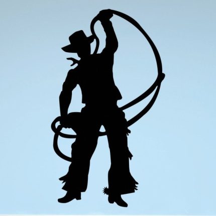 Cowboy Silhouette Sticker