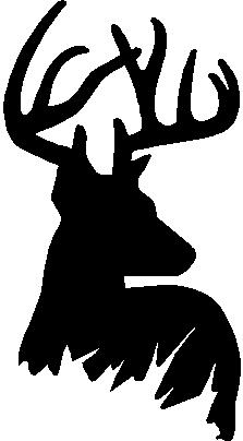Deer Head Decal 44