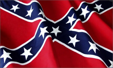 dixie confederacy battle flag waving decal sticker