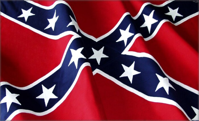 dixie confederacy battle flag waving decal sticker