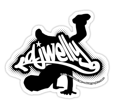 DJ Welly Breaker Logo Sticker