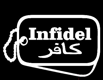 Dogtag Infidel Die Cut Decal