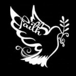 Dove Faith Window Decal Sticker