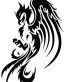 Dragon Die Cut  Animal Tribal Decals  33