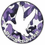 Duck Hunting Circle Decal 88 - Camo Purple