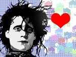 Edward Sissorhands Love Sticker