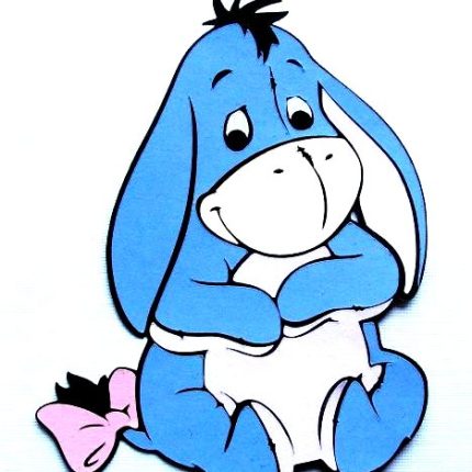 eeyore baby color sticker