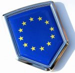 European Union Crest Chrome Emblem Car Emblem Decal