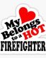 Firefighter Girlfriend Sticker