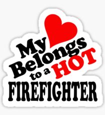 Firefighter Girlfriend Sticker