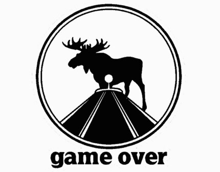 Game Over Moose Hunting Decal
