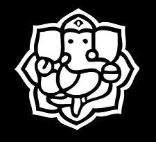Ganesh Yoga Hindu Religious ELEPHANT Symbol  Vinyl Die Cut Decal Sticker 3