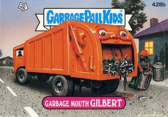 Garbage Mouth GILBERT Funny Sticker Name Decal