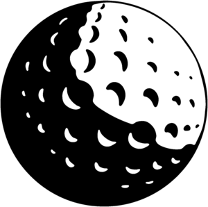 Golf Ball Vinyl Diecut Decal