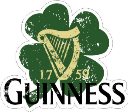 Guinness Shamrock Logo Decal