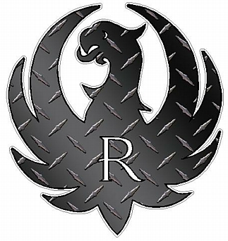 Gun Logo R - Diamondplate Black