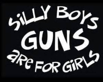 GUNS ARE FOR GIRLS DECAL