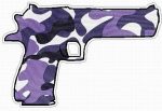 HAND GUN FILLS camo purple