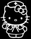 Hello K Nurse RN Car Window Decal