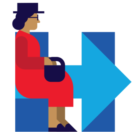 hillary rosa parks on h bench sticker