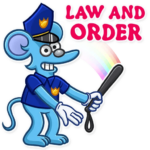 itchy and scratchy funny cartoon sticker 23