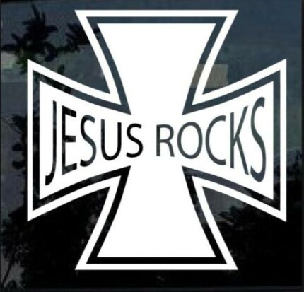 Jesus Rocks Christian Decal Stickers