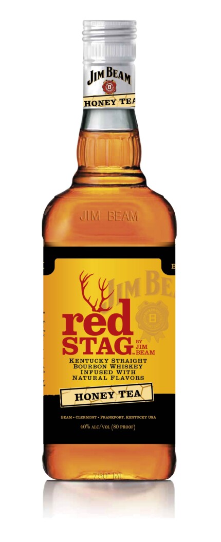 Jim Beam Red Stag HONEY TEA Bottle Shaped Sticker