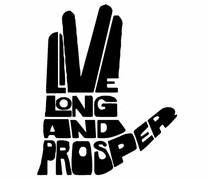 Live Long and Prosper Car Sticker