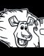 Madagascar Lion Wave Decal Sticker