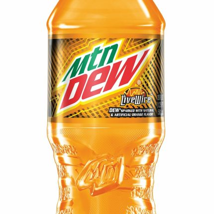 mountain dew LIVEWIRE bottle shaped sticker