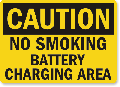 Battery Charging Signs and Labels