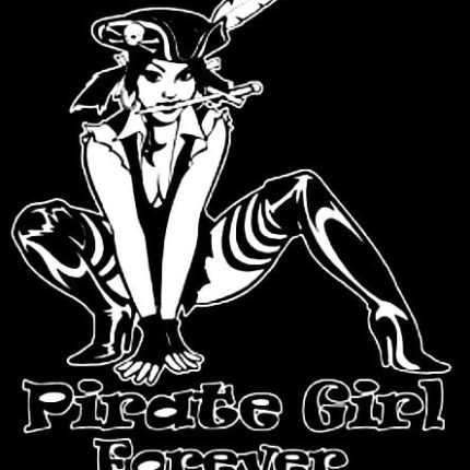 Pirate Girl Forever Decal Sticker