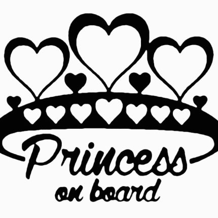 princess on board die cut decal