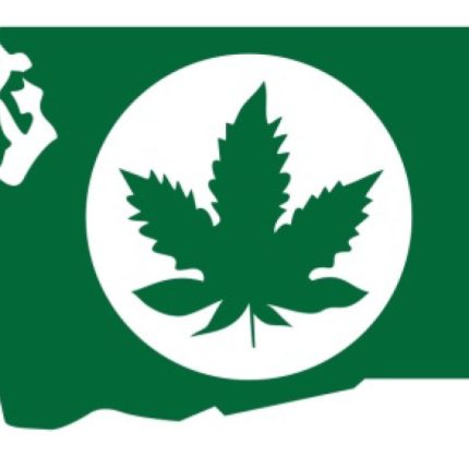 Produced in Washington marijuana diecut decal