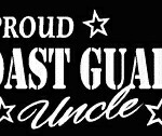 PROUD Military Stickers COAST GUARD UNCLE