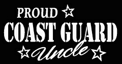 PROUD Military Stickers COAST GUARD UNCLE