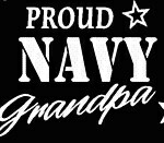 PROUD Military Stickers NAVY GRANDPA