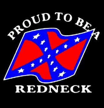 proud to be a redneck rebel flag sticker
