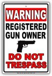 REGISTERED GUN OWNER STICKER