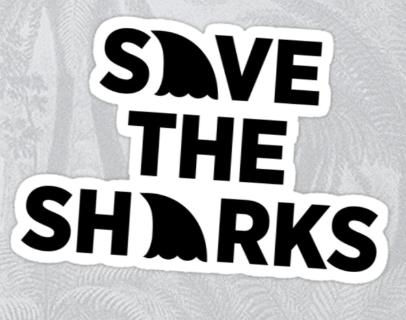 Save The Sharks Sticker
