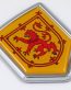 Scotland YELLOW 3D Chrome Flag Crest Emblem Car Decal